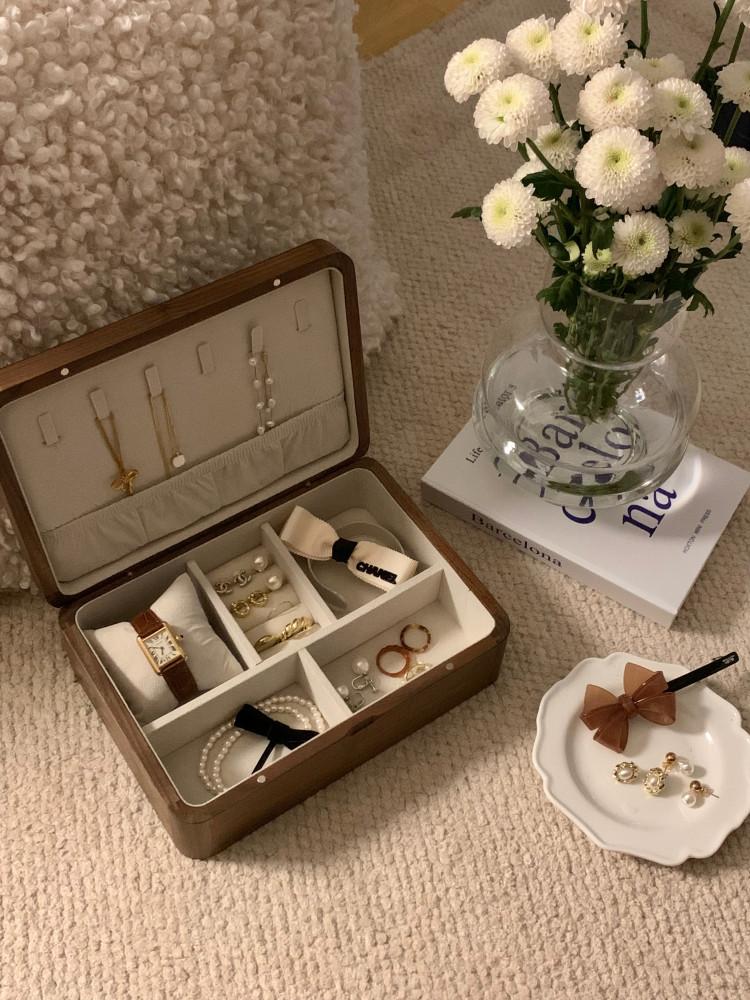 호두나무 원목 빈티지 쥬얼리 시계 보관함