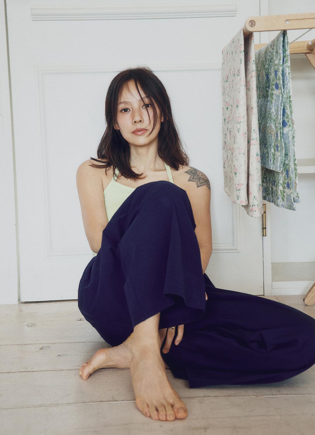 Fortune straight pants_Maritime Blue