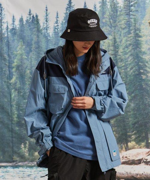 LAND BLOCK SAILING PARKA [BLUE]