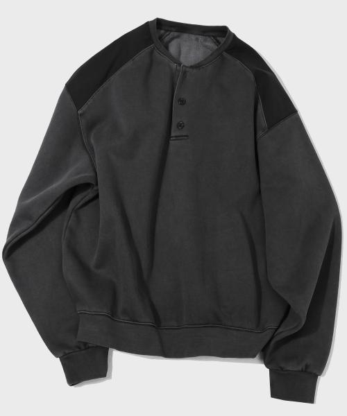 코만도 워시드 피그먼트 스웻셔츠 [DGRAY]_SETS041DGRAY