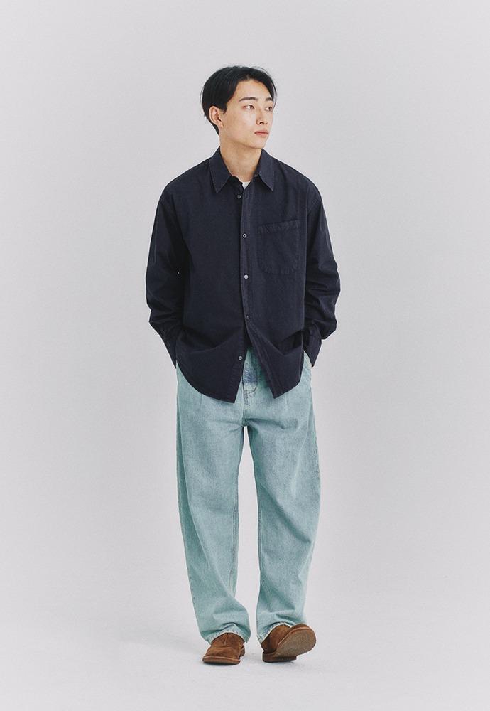 Padre Garment-dyed Shirt_ Dark Navy