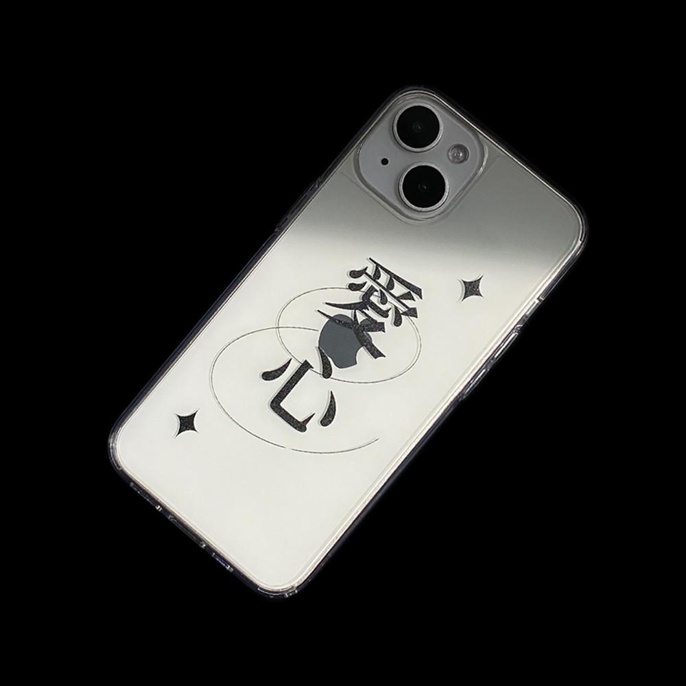 속담 / 애심 아이폰14 젤하드 케이스 블랙