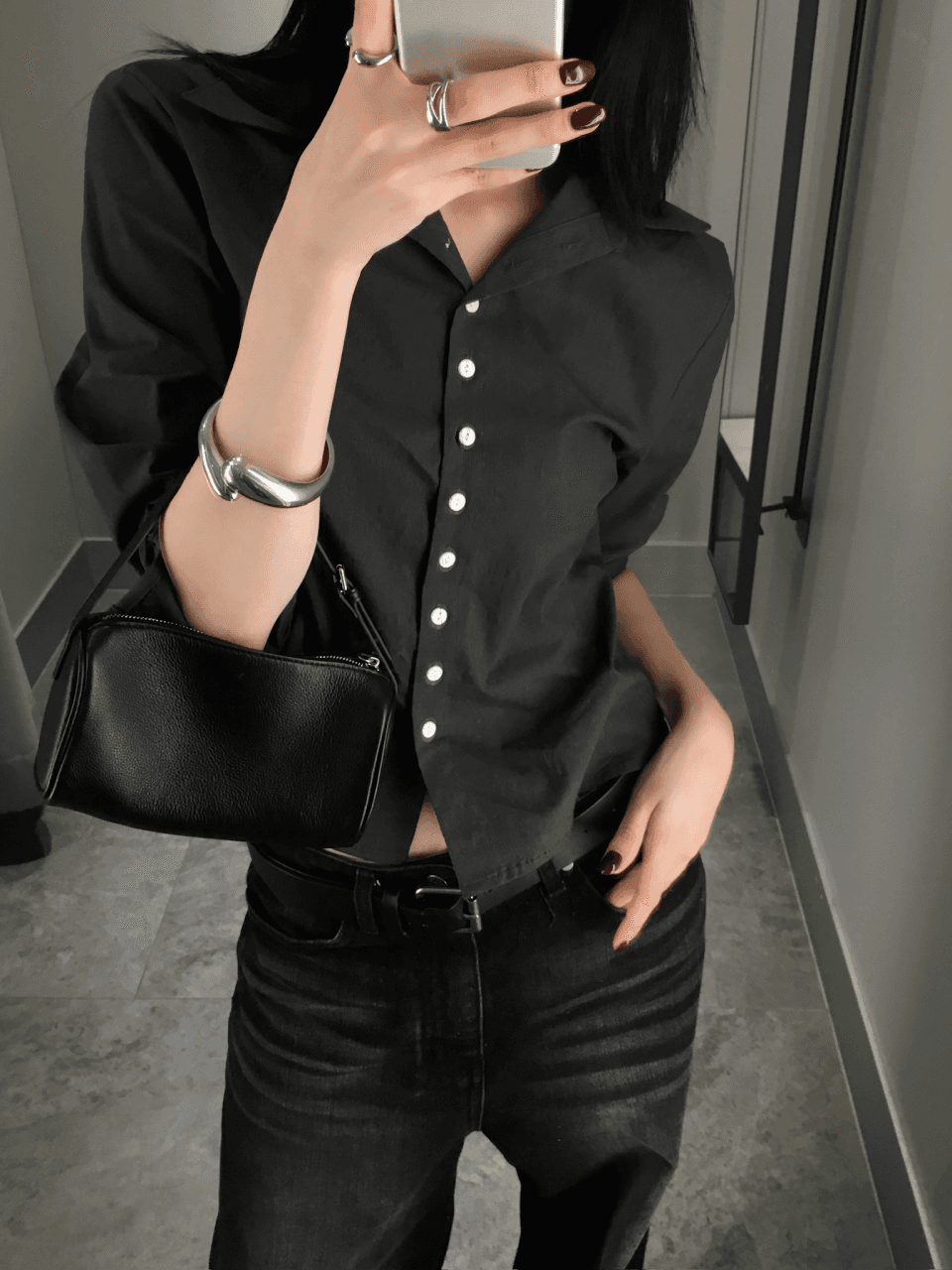 te. crop shirts (2colors)