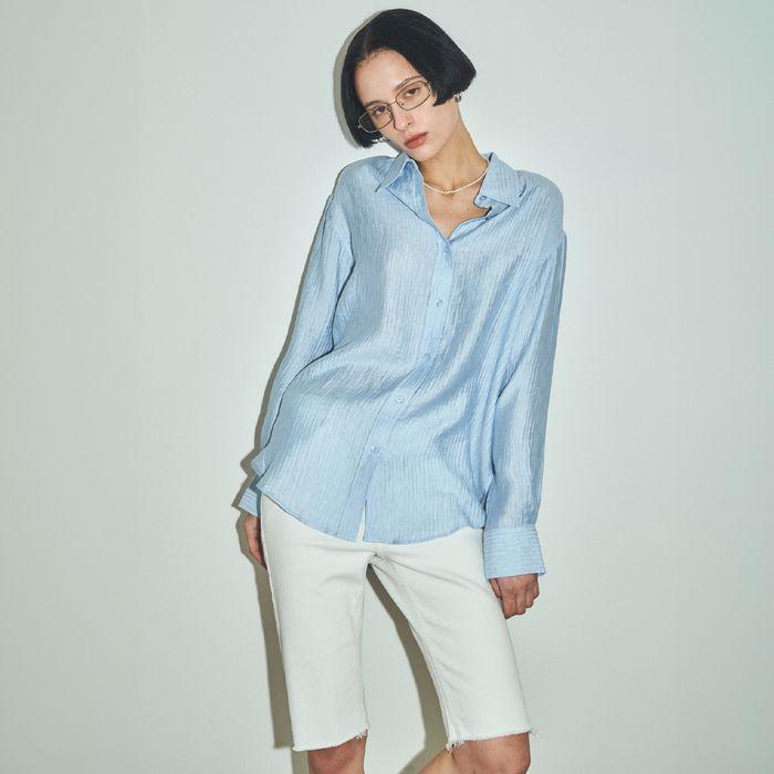 Smooth Tencel Comfort-Fit Shirt_CTT351(Blue)