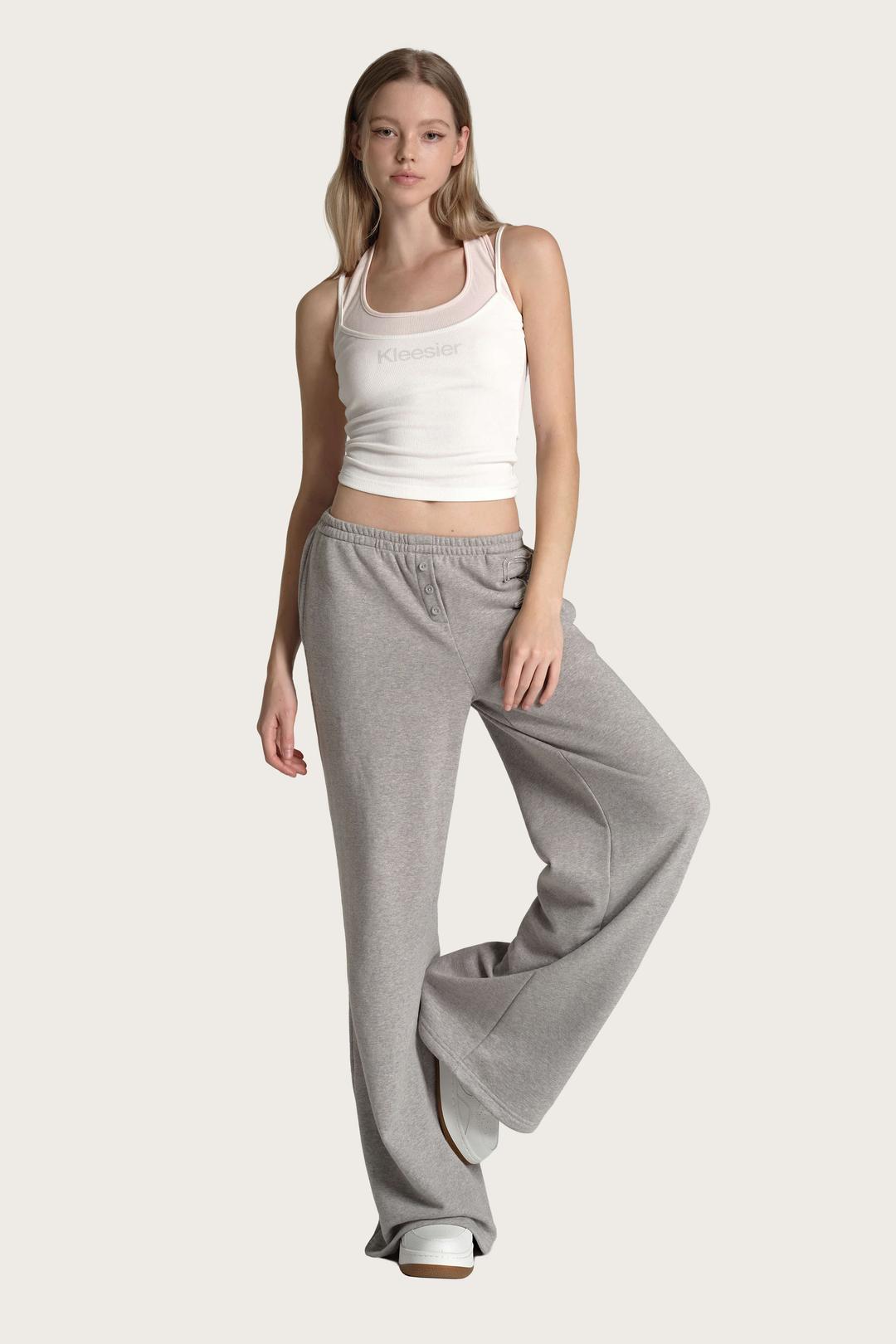 Soft layered sleeveless, White