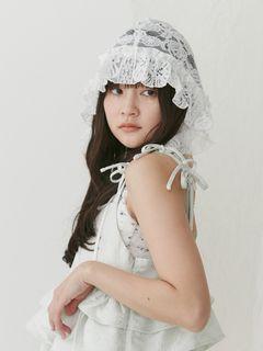 flowerレースボンネット