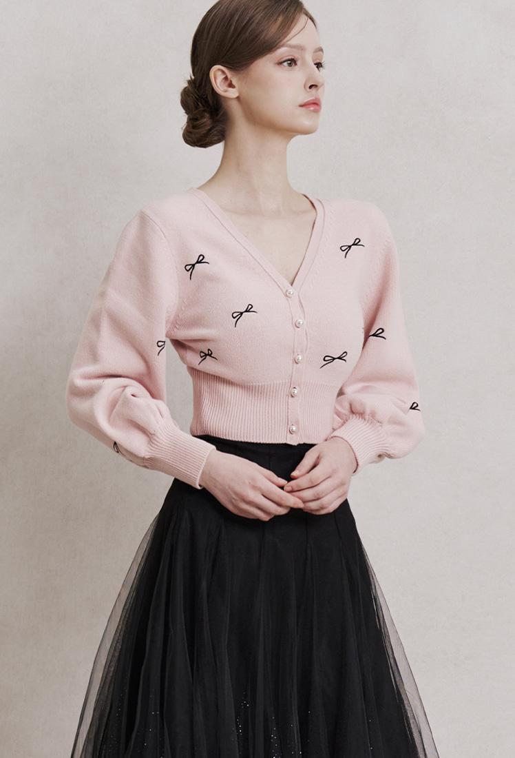 Marie Knit Cardigan (Pink)