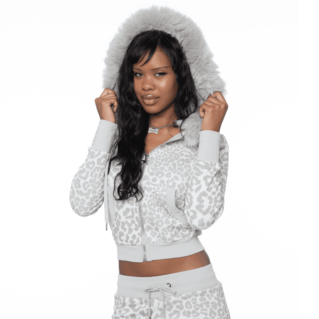 Essential Hoodie - Snow Leopard - L