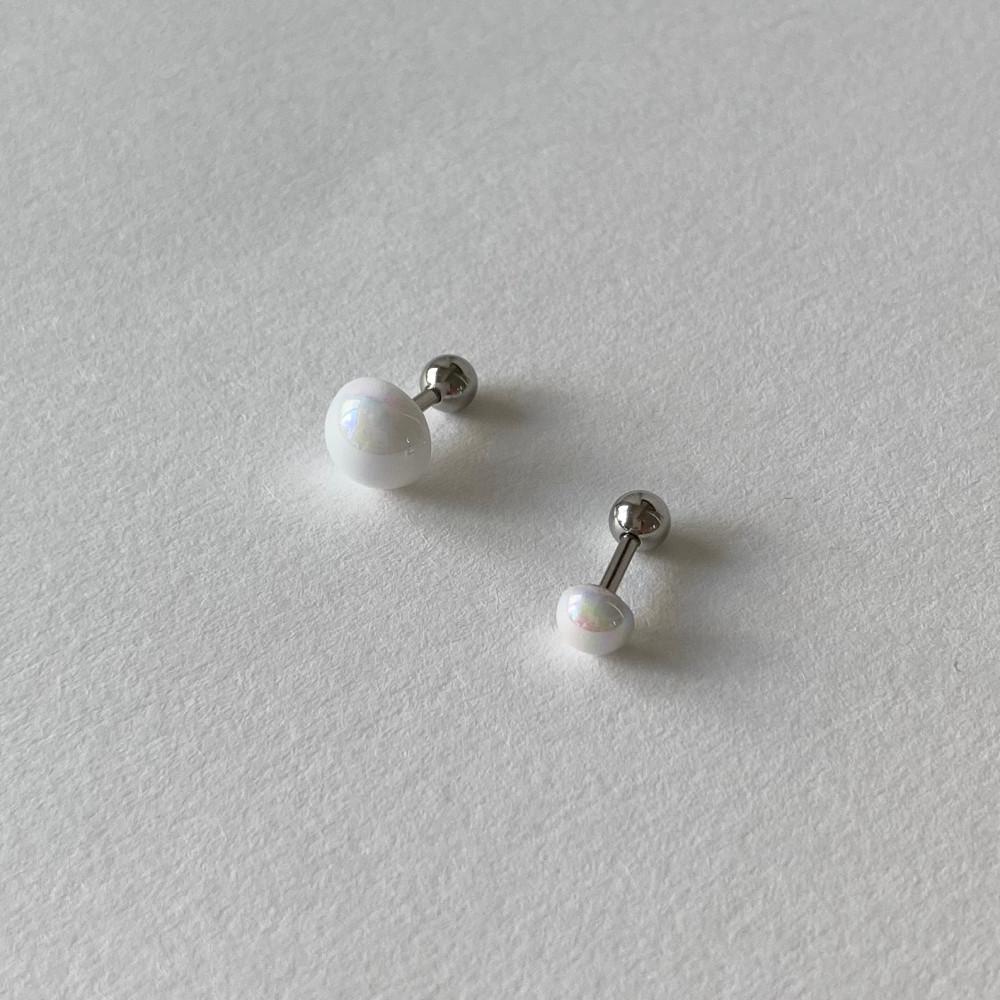 [서지컬스틸] 오로라 진주 바벨