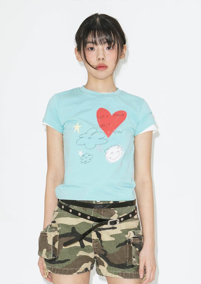 lotsyou_Only You Tee Sky Blue