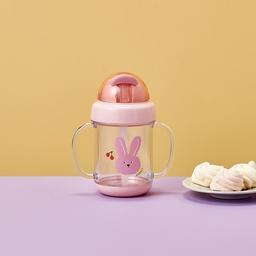 모던하우스 유아용 사파리월드 양손 핸들 빨대물병 280ml, 토끼, 280ml, 1개