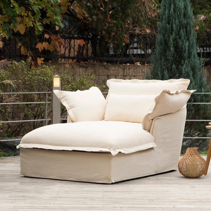 [오가닉 퓨어1939]온더클라우드 데이베드 카우치 소파(PR701-3)- 퓨어 내추럴