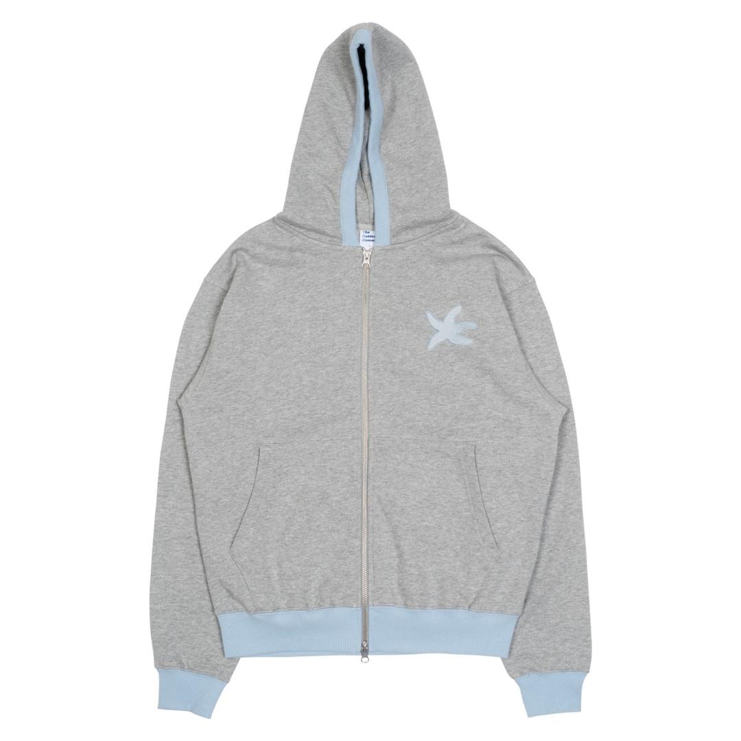 TCM line hooded zip-up (sky blue)
