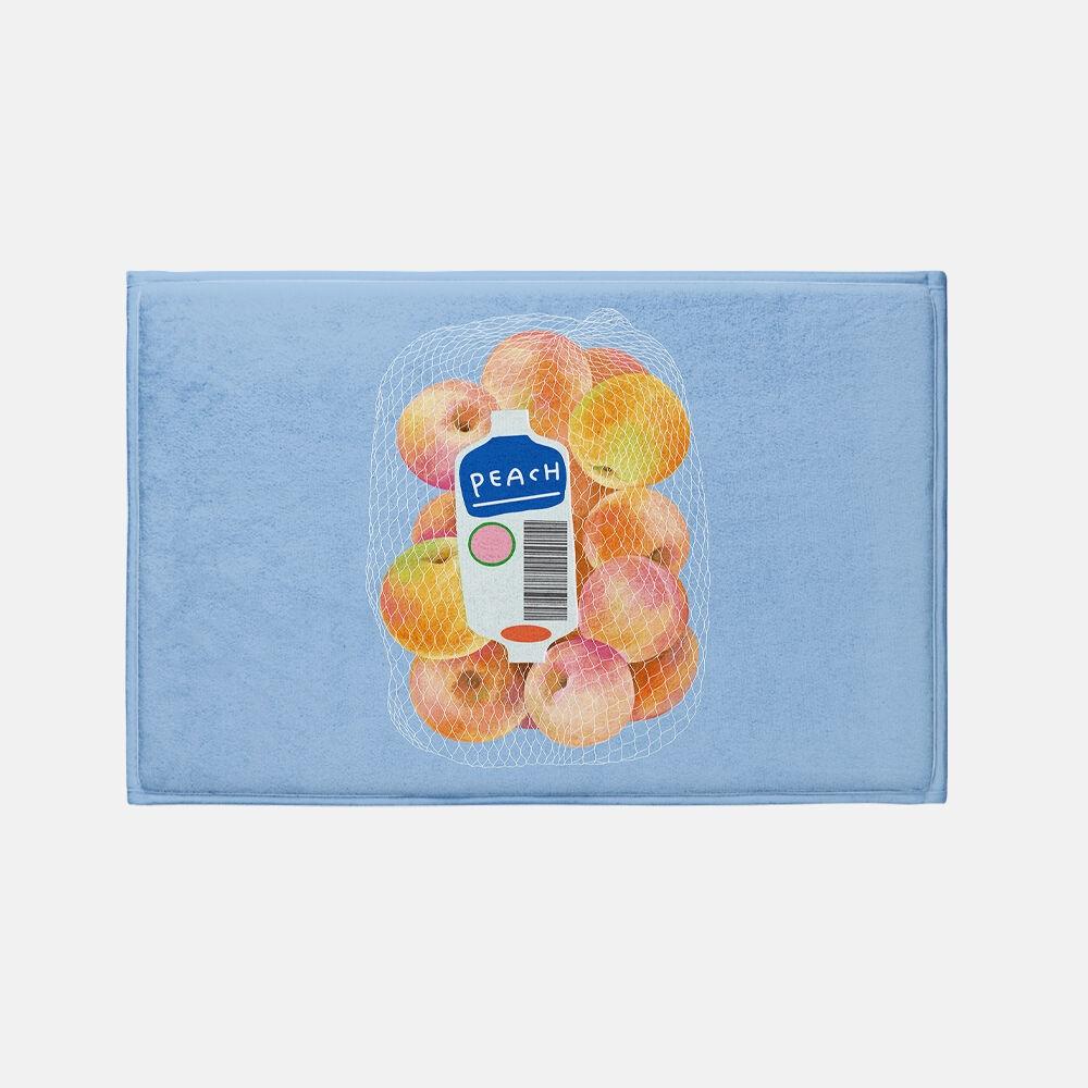 홈브루아이디어클럽 작가, MARKET PEACHES 발매트 (40x60)