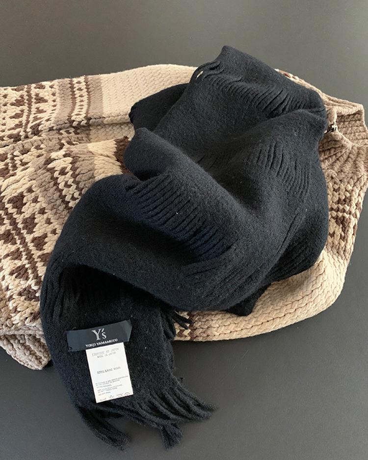 90's Y's by Yohji Yamamoto laine wool Muffle