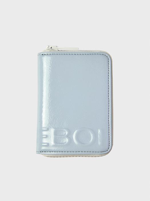 enamel zip cardholder(애나멜지퍼카드홀더) - 스카이