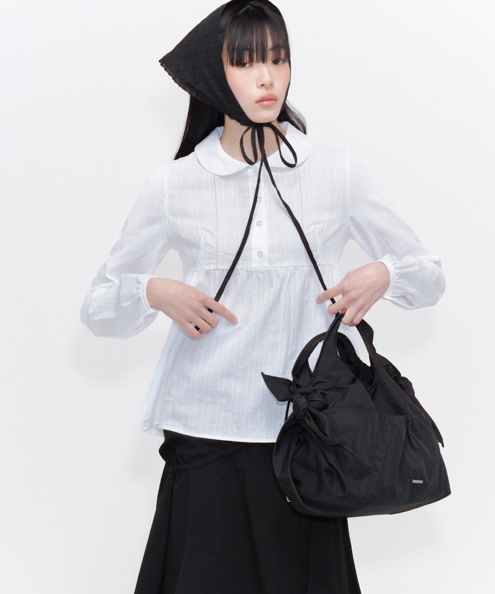 [2월 24일 발매]Round collar shirts WHITE