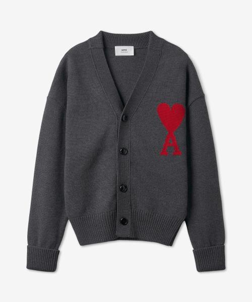 빅하트 로고 가디건 - 차콜 / UKC002018067