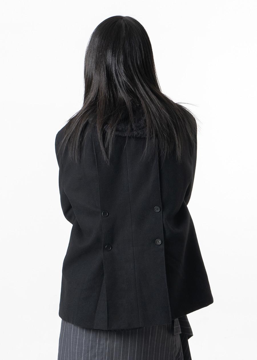 BACK QUA BUTTON JACKET
