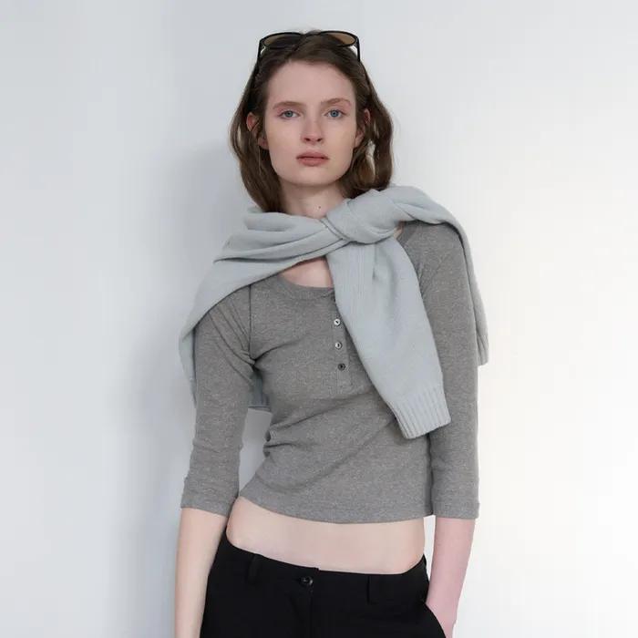 [4th] Bundle button tee (4 color)