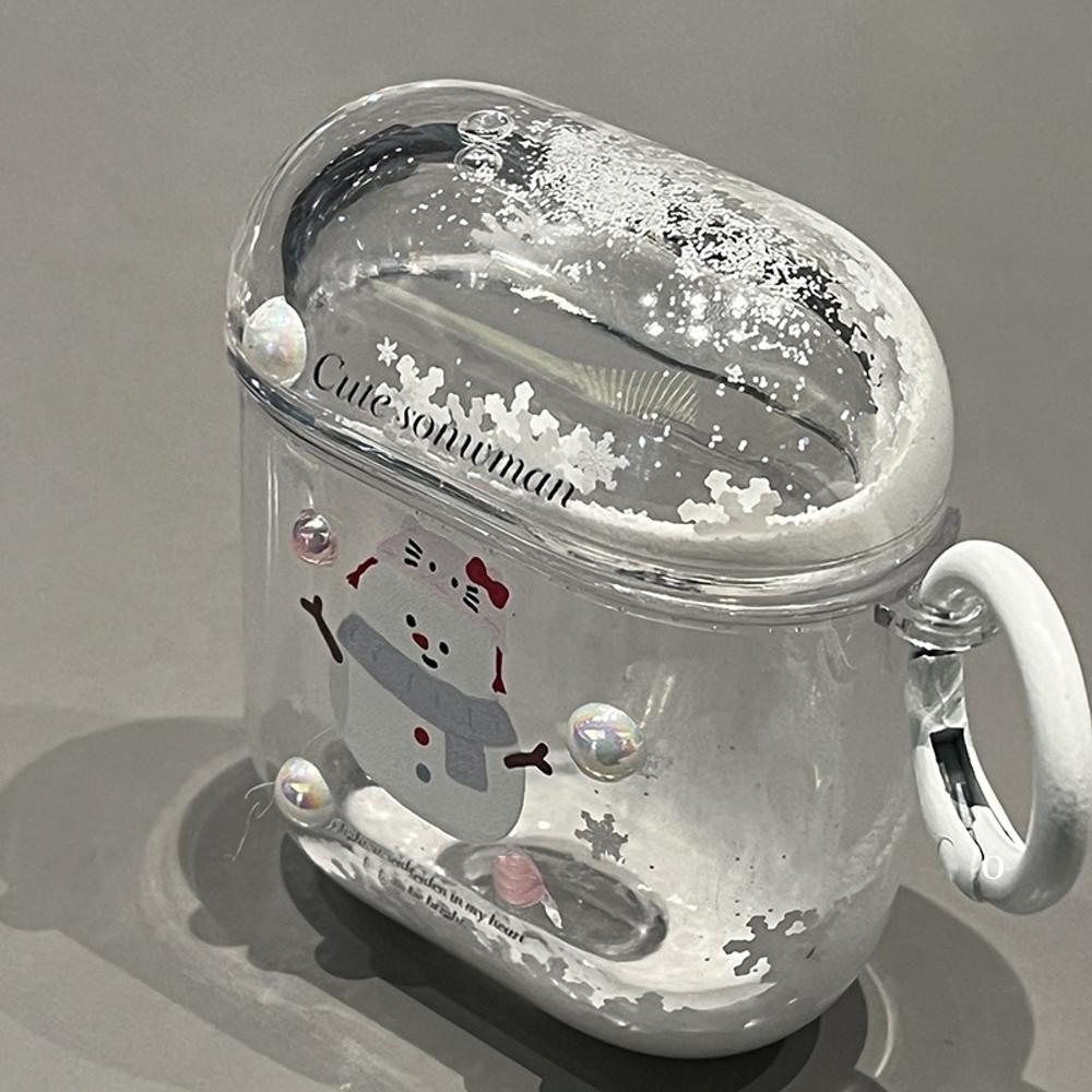 라데리브 눈꽃 글리터 에어팟 투명 케이스