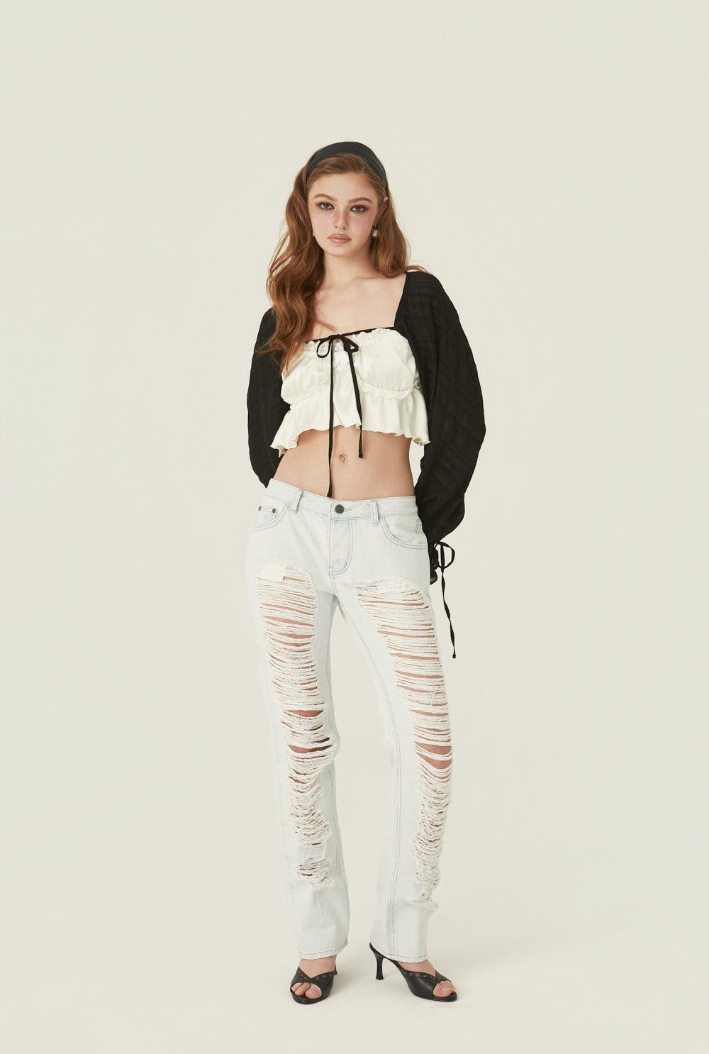 Alexa raw jeans