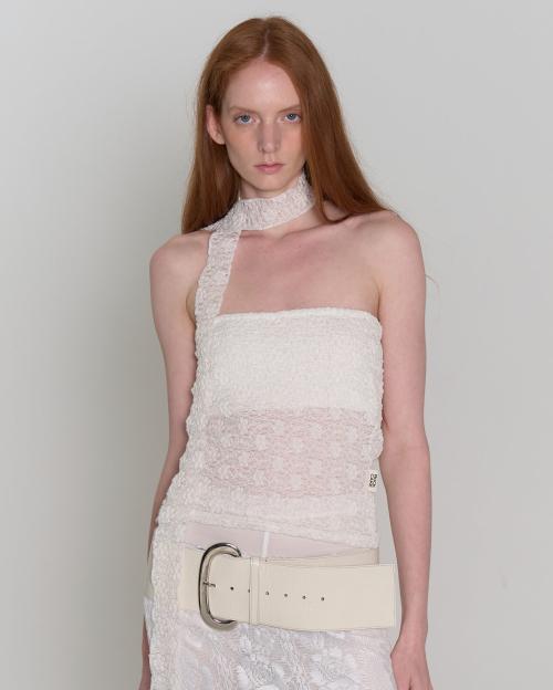 Lace Tube Top Set - White