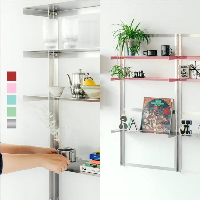 포씨 POSSI by LOFA _ 4단 유닛 선반 _ 스테인리스 프레임 (5 colors)