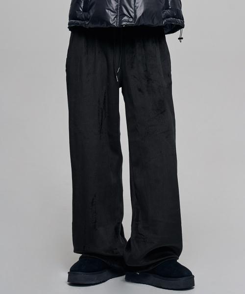 테린 코듀로이 융기모 팬츠 Black