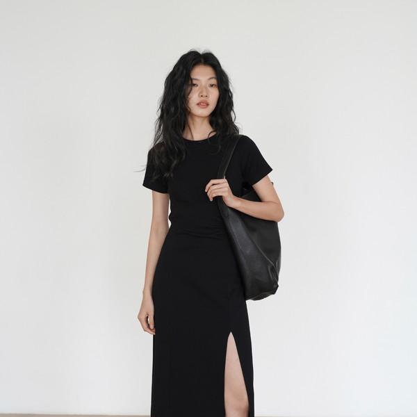 Clean Side Slit Dress