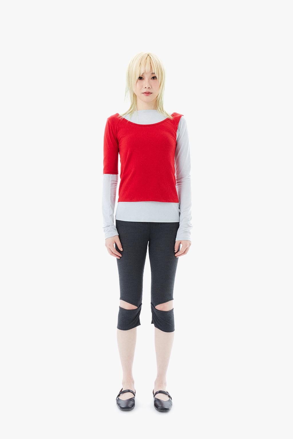SHEER CHECK LEGGINGS / IVY