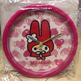 【送料込】激レア　マイメロディー　壁掛け　時計　ピンク