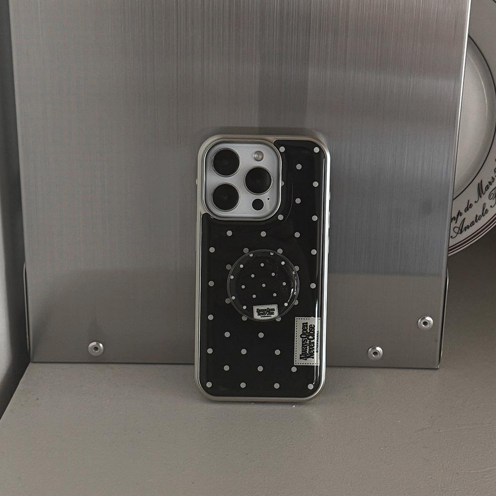 도트 컬러 라벨 [실버 범퍼케이스]