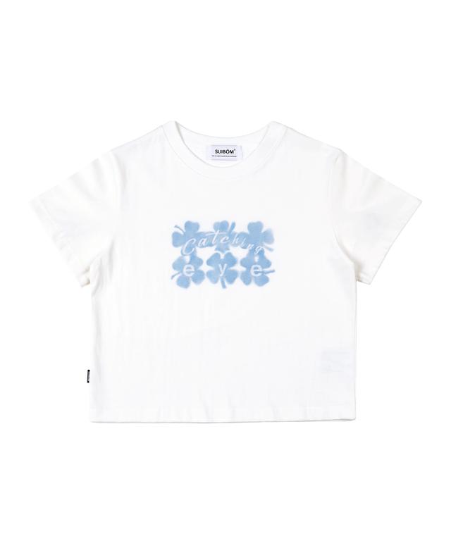 Catching Eye Crop T-Shirt  / Off White