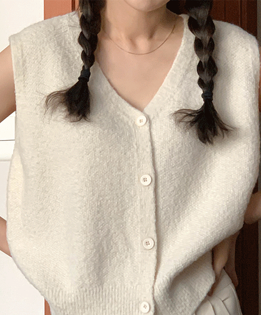 Optian knit vest (4color)
