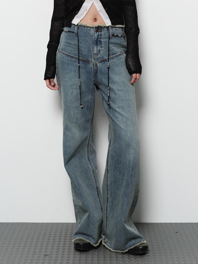 CUTTING WIDE BOOTSCUT DENIM (blue)
