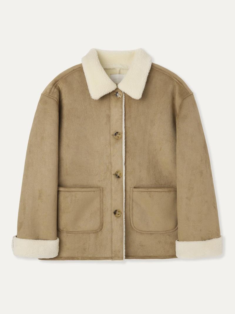 Lake studio - (당일배송) Fake Suede Half Mustang_Beige
