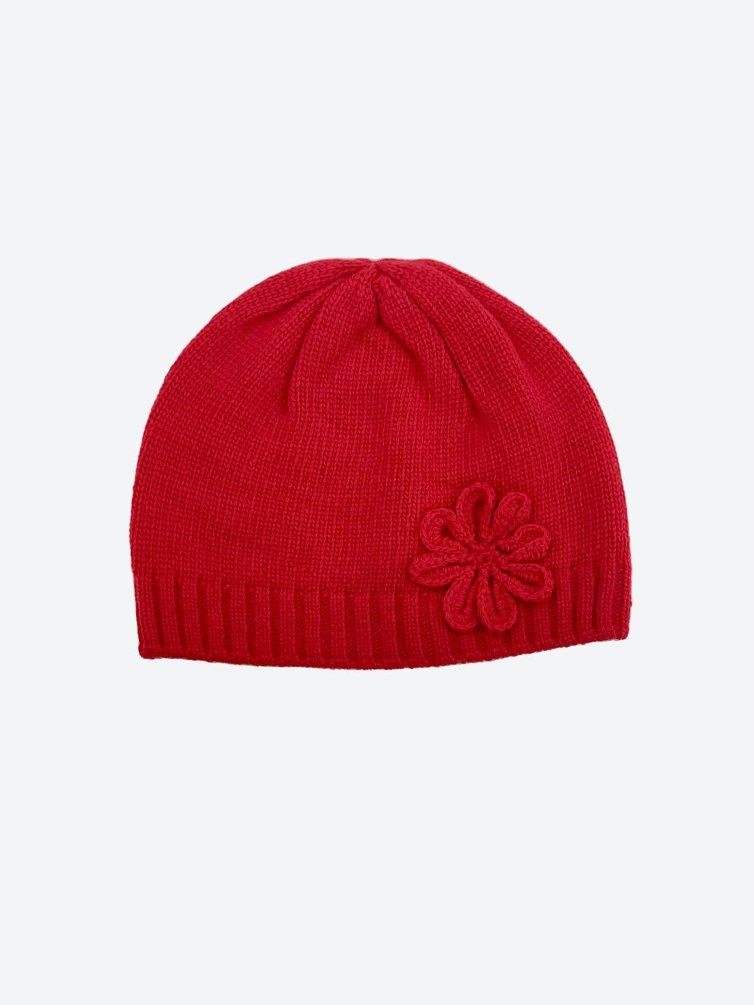 CORSAGE BEANIE (RED)