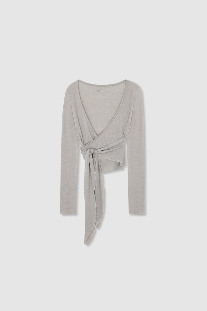 Wrap Wave Top / light beige