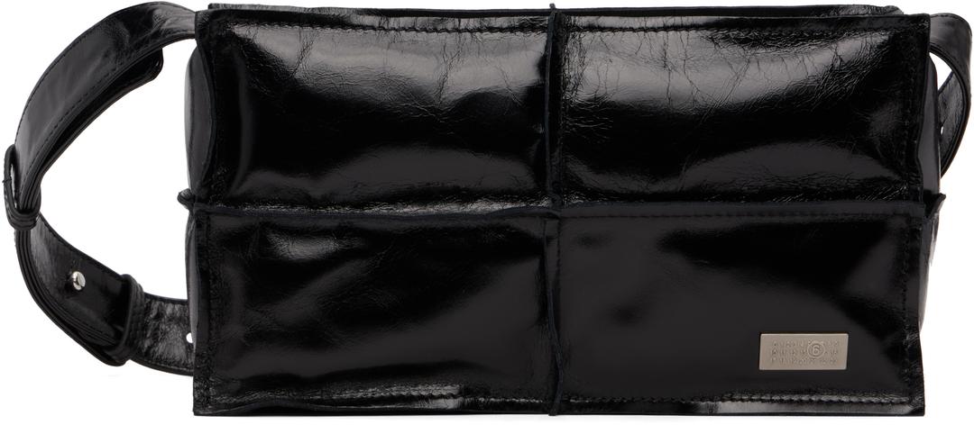 블랙 카프스킨 숄더백