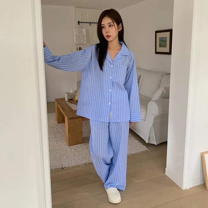 Pluffy stripe pajama