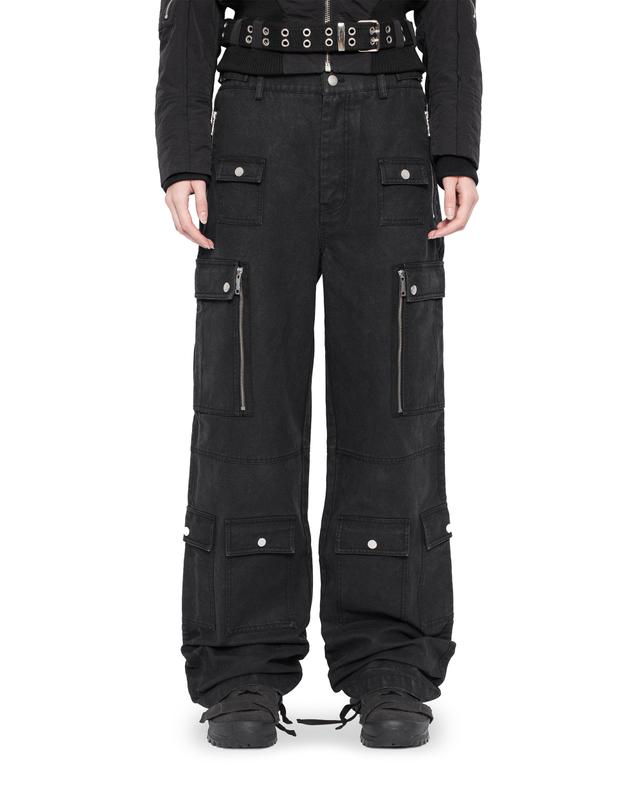Coated Cargo Pants - S