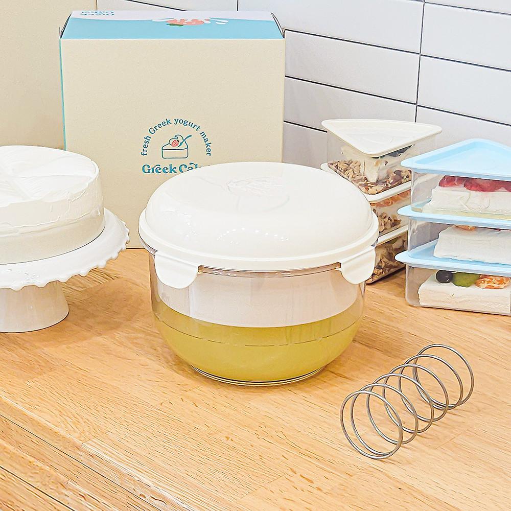 그릭케이크 유청분리기 2.45L 대용량 꾸덕 그릭요거트 리코타 치즈 메이커