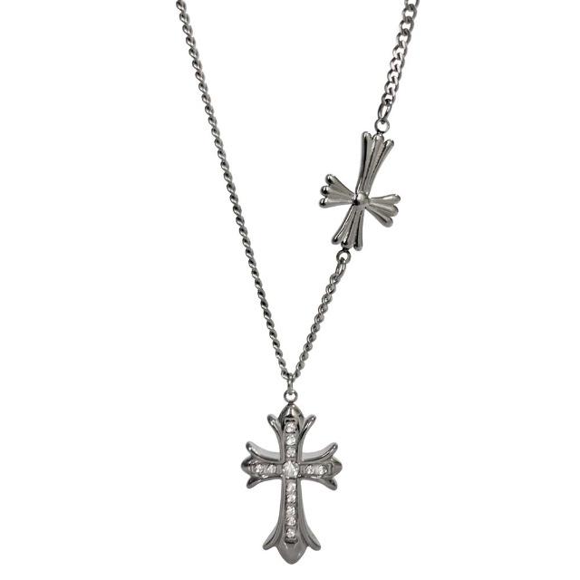 double cross necklace