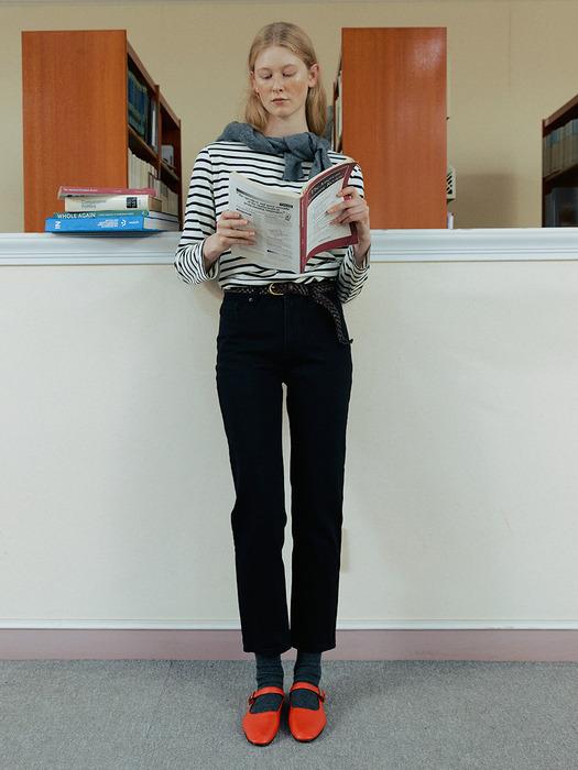 Mid-rise Straight  Jeans_5color