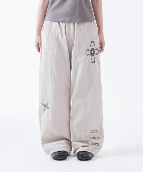 TCM ethnic nylon pants (ivory)