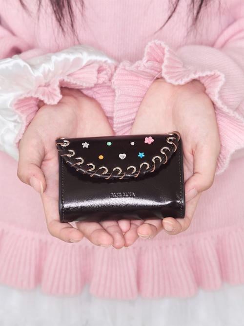 Eyelet Card Wallet (Choco Brown)