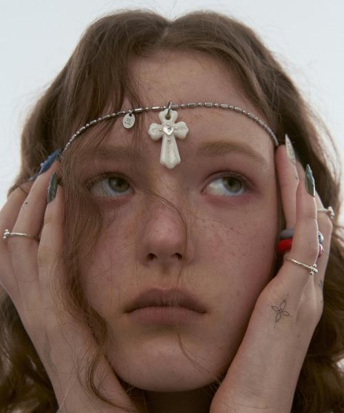 agape necklace-white