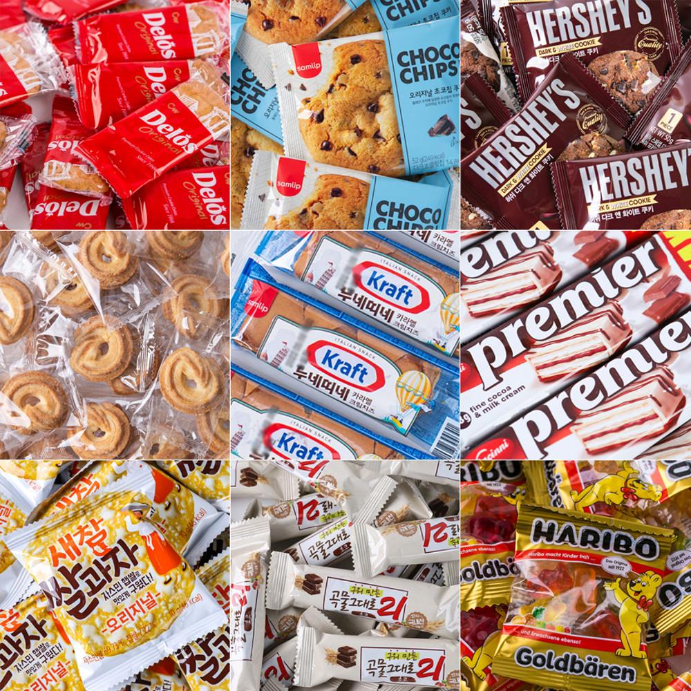 사무실간식 개별포장 대용량 탕비실 다과용 단체용 쿠키 스낵 옛날과자