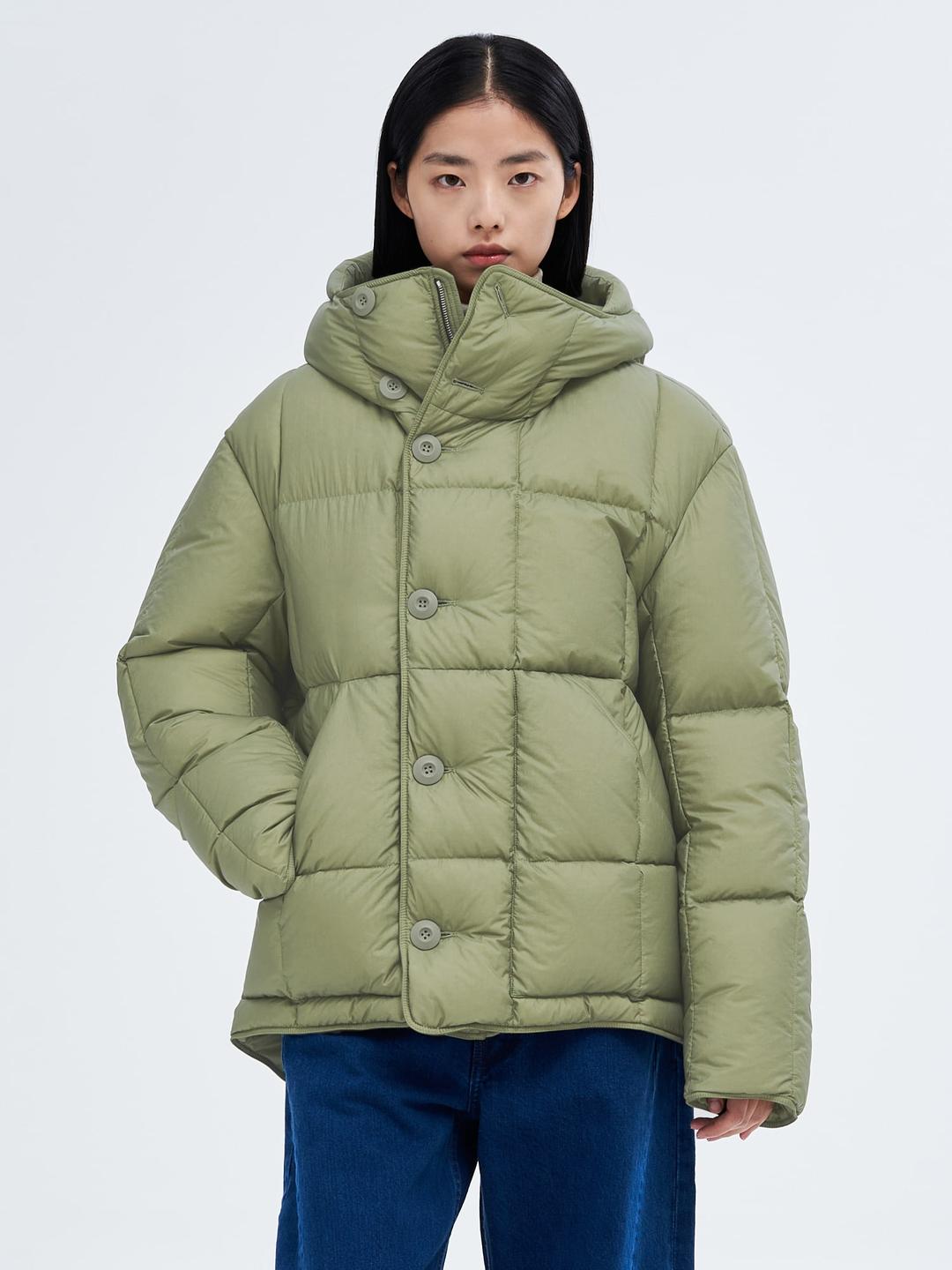 Carter Jacket Man Micro Olive Green - Khaki